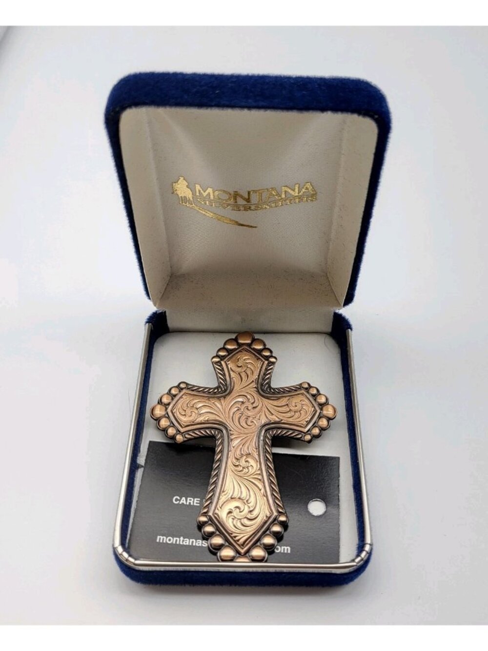 Beautiful Large Montana Silversmiths Statement Cross Pendant